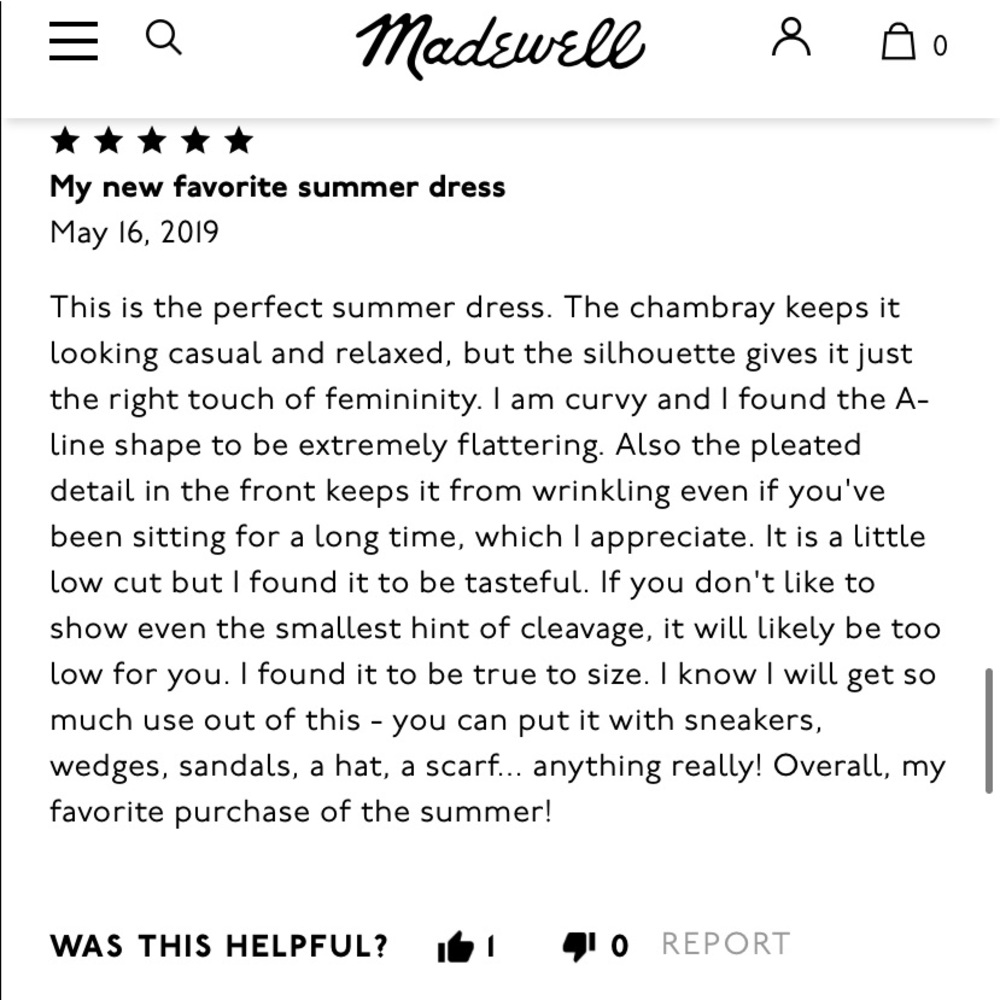 Madewell Chambray Denim Jean Button Down Dress - Picture 8 of 16